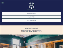 Tablet Screenshot of middleparkhotel.com.au